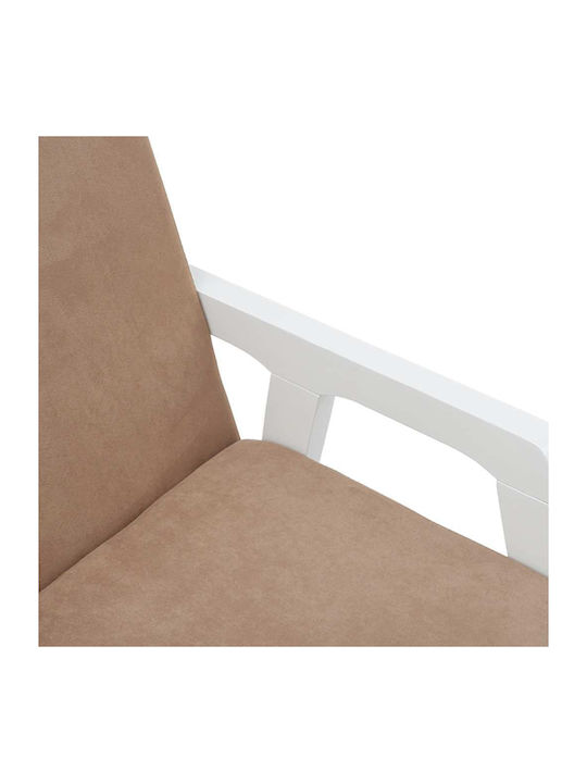 Wooden White Dining Chairs 2 Pieces 50x62.5x86.5cm