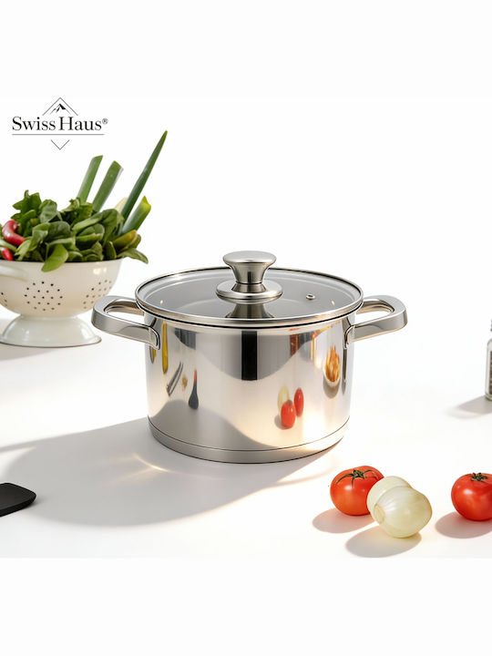 Swiss Haus Deep Stainless Steel Pot 2lt / 16cm