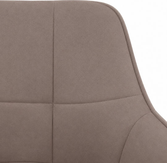Sova Стол За Трапезария Кадифен Кафяв 57x55x85см
