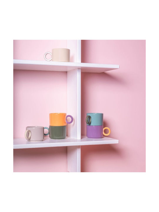 Onahome Κούπα Stoneware Lou Green-blue 280ml