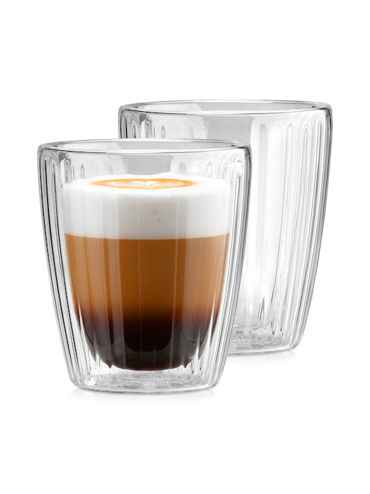 Excellent Houseware Glass Transparent Mug 250ml 2 Pieces