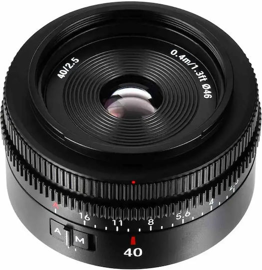 7artisans Full Frame Φωτογραφικός Φακός AF 40mm f/2.5 Σταθερός για Sony E Mount Μαύρος