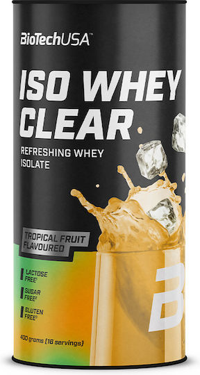 Biotech USA Iso Whey Zero Clear Proteinquelle Molke mit Geschmack Mango 400g