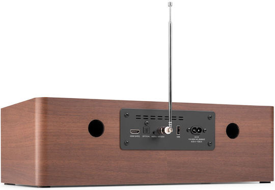 Audizio Ηχοσύστημα 2.0 Lunata SOHIF1040 50W με CD Player και Bluetooth Dark Wood - Black
