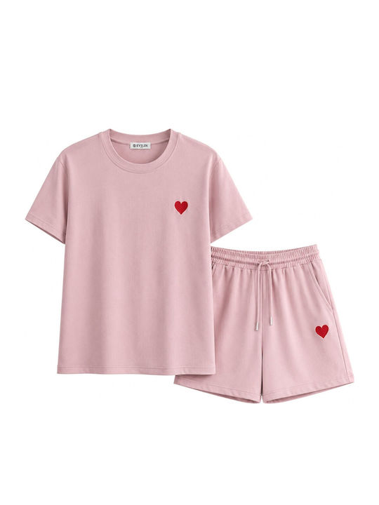 Women's Set with Pink Shorts