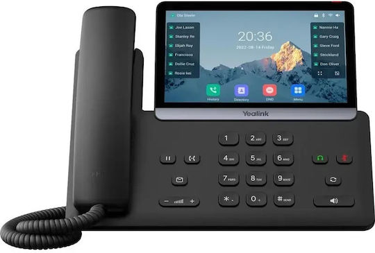 Yealink SIP-T88W Pro Кабелен IP Телефон Черен