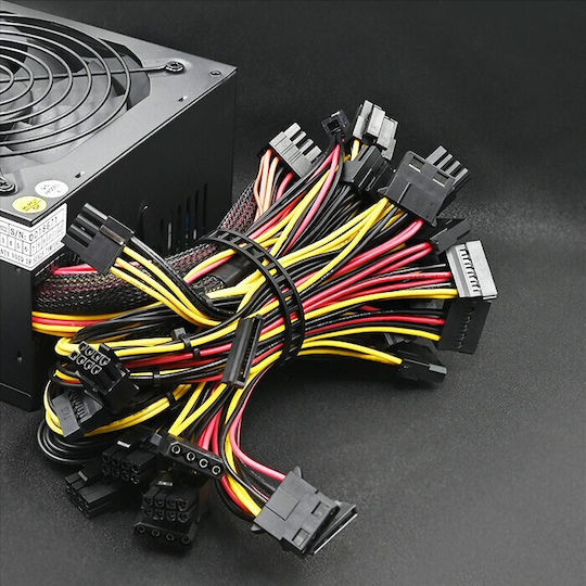 Qoltec 1600W Black Computer Power Supply Full Wired 80 Plus Gold (50147)