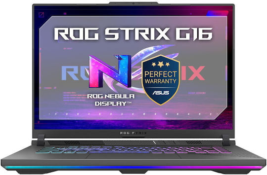Asus ROG Strix G16 Gri Eclipse 16" IPS FHD+ 165Hz Ryzen 9-8940HX 32GB 1TB SSD GeForce RTX 5080 Fără Sistem De Operare Tastatură Engleză SUA