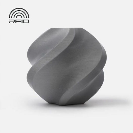Bambu Lab Bambu PLA 3D Drucker Filament 1.75mm Silbern 1kg 1 Stück (Nachfüllen)
