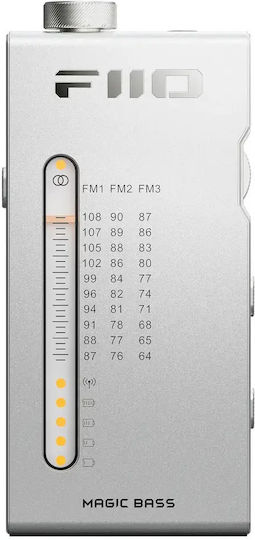 Fiio RR11 Ραδιοφωνάκι Επαναφορτιζόμενο Ασημί