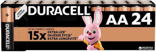 Duracell Αλκαλικές Μπαταρίες AA 1.5V 24τμχ