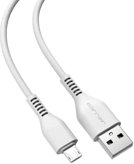 Jellico Charging Data 1m Regular USB 2.0 to micro USB Cable White