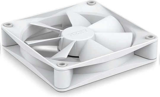 NZXT F120Q 4-Pin PWM White Lighting Case Fan White