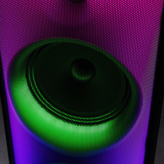 BoomToneDj Ηχείο Karaoke με Ενσύρματo Μικρόφωνο και Εφέ Φωτισμού Boomaster900 Μαύρο
