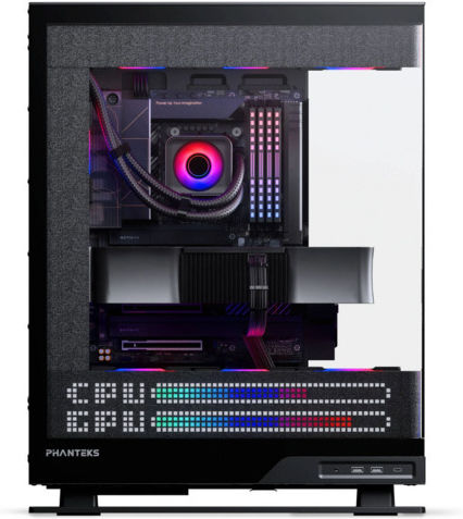 Phanteks Evolv X2 Matrix Gaming Midi Tower Κουτί Υπολογιστή με Πλαϊνό Παράθυρο και RGB Φωτισμό Μαύρο