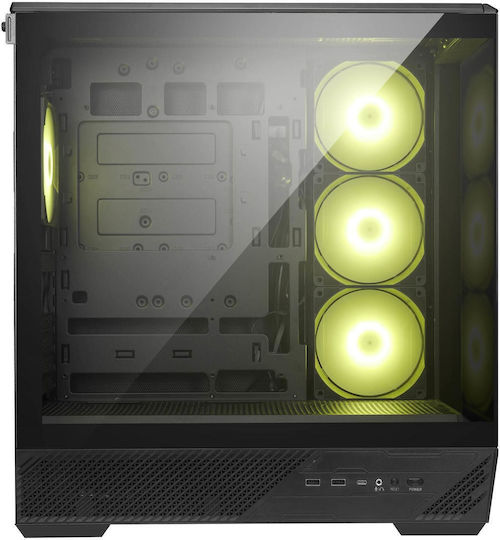 MSI MAG PANO 130R PZ Midi Tower Κουτί Υπολογιστή Black/Transparent