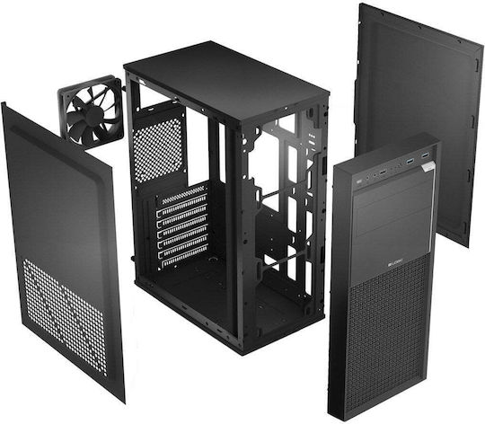 Logic J23 PRO Midi-Turm Computergehäuse Schwarz