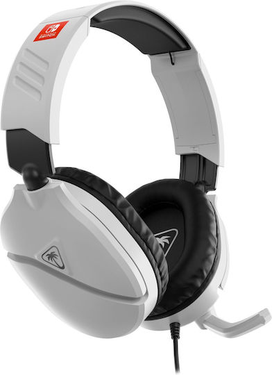 Turtle Beach Recon 70 Over Ear Gaming Headset με σύνδεση 3.5mm Λευκό for Nintendo Switch / Nintendo Switch 2
