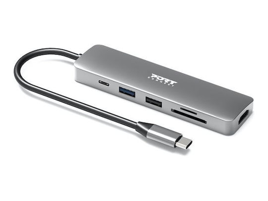 Port Designs USB-C Dockingstation für Laptops mit HDMI