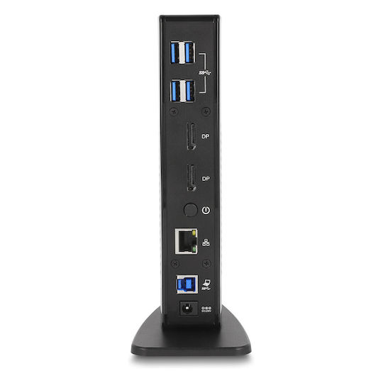 DeLock USB-A Docking Station mit DisplayPort 4K PD Ethernet und Verbindung 2 Monitore (87728)