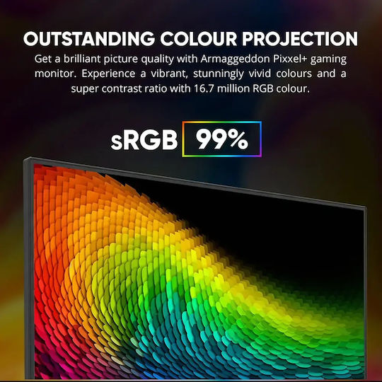 Armaggeddon PXP-27G-B IPS HDR Monitor 27" FHD 1920x1080 165Hz with Response Time 1ms GTG