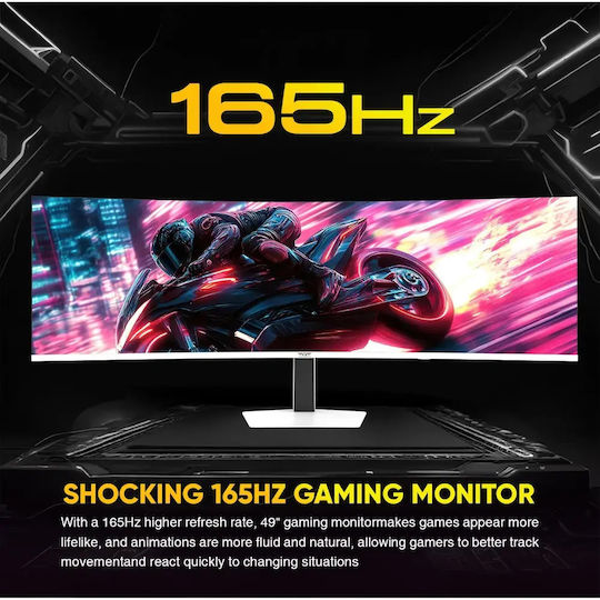 Armaggeddon PXP-49PRO-W Ултраширок Curved Монитор 49" 5120x1440 165Hz Бял