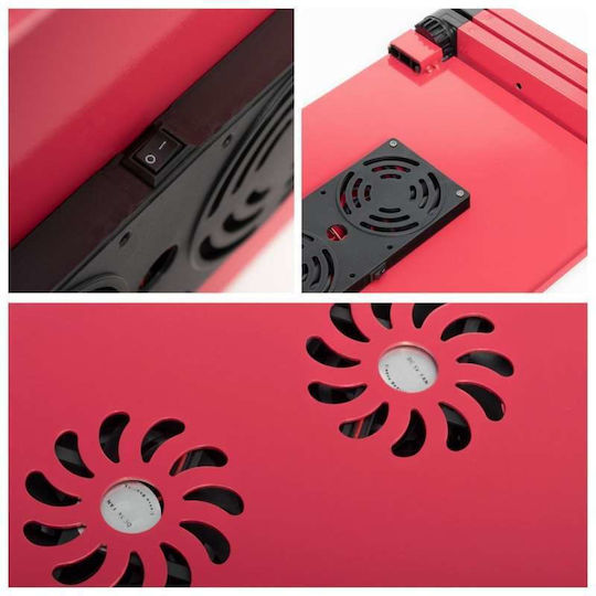 Nillkin YL-803 Table for Laptop with 2 Fans Red