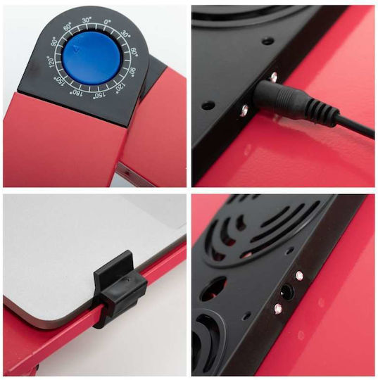 Nillkin YL-803 Table for Laptop with 2 Fans Red