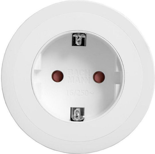 Bachmann Priză Electrică Simplă Albă