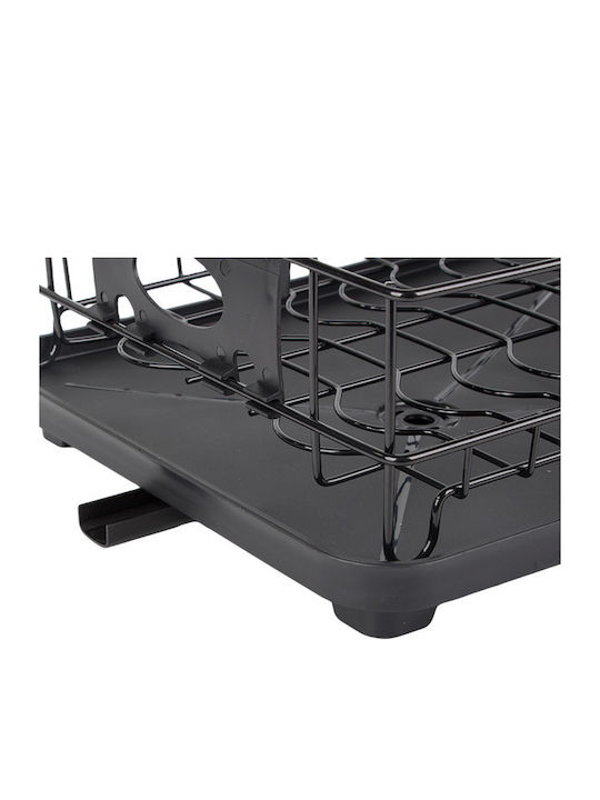 Verk Group Scurgător De Chiuvetă Metalic Negru 52x30x27.5cm
