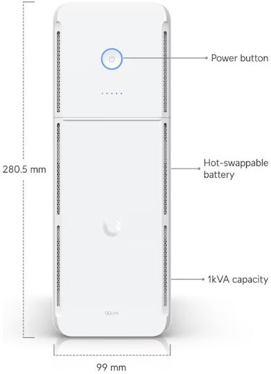Ubiquiti UPS-TOWER UPS Line-Interactive 1000VA 600W with 10 IEC Outlets
