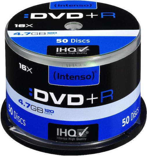 Intenso Inscripționabile DVD+R 16x 4.7GB Cutie pentru prăjituri 50buc