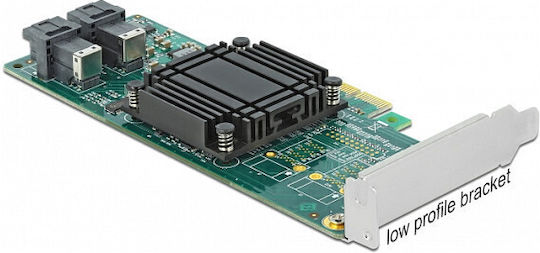 DeLock Κάρτα PCIe σε 2 θύρες Mini SAS