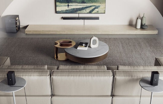 Ultimea Skyware X70 Soundbar 7.1.4 HDMI cu Subwoofer Wireless și Telecomandă Negru