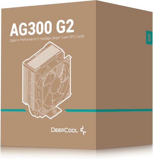 Deepcool AG300 G2 Охладител За Процесор За Сокет 1700/1851/AM4/AM5