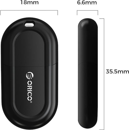 Orico USB Bluetooth 5.3 адаптер с разстояние 20m (BTA-53)