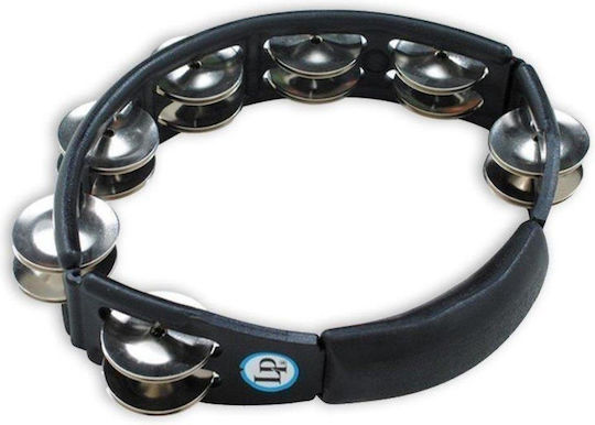 Latin Percussion Negru Plastic Tamburină Hi-Hat cu dublă serie de zilii
