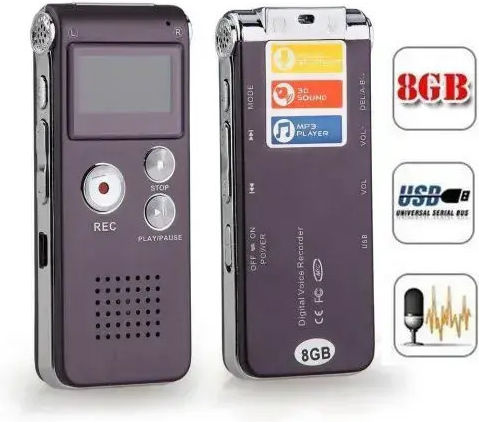 Диктофон 576Ч с Вътрешна Памет 8GB