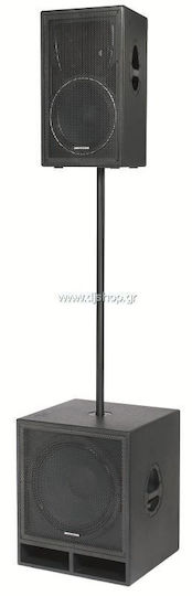 Jb Systems Σωλήνας Σύνδεσης Ηχείων PA ύψους 70-130cm σε Μαύρο Χρώμα