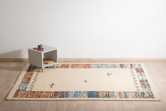 Synthetic Frieze Rug 96-60 Beige 140x190 Beige