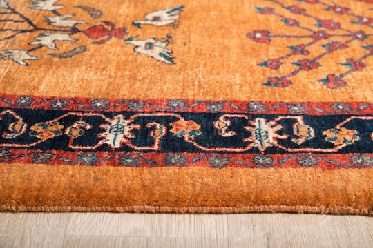 Klassischer Handgefertigter Gabbeh Wohnzimmer Teppich 122x175 cm Decostar Orange