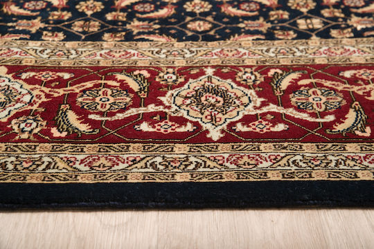 Klassischer Handgefertigter Tabriz Herati Wohnzimmer Teppich 203x276 cm Decostar Blau