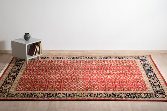 Χαλί Κλασικό Χειροποίητο Tabriz Herati 217x270 Cm Decostar Κόκκινο
