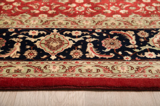 Χαλί Κλασικό Χειροποίητο Tabriz Herati 217x270 Cm Decostar Κόκκινο