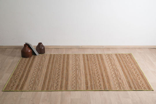 Съвременно Машинно Килим Слама 160×230 См Decostar Теракотово Бежово