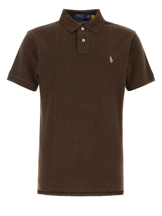 Polo блуза кафяв