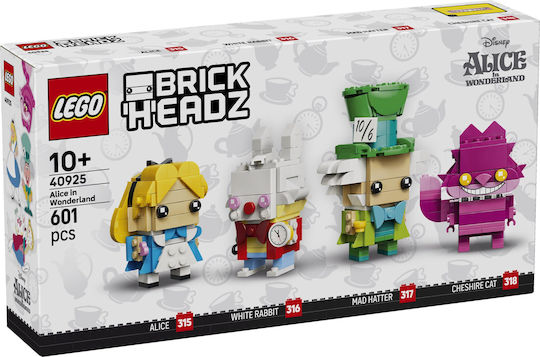 LEGO Brick Headz Alice in Wonderland pentru 10+ Ani 601 buc