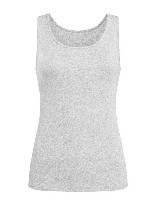 Celestino Sleeveless Monochrome Slim Fit Top Grey