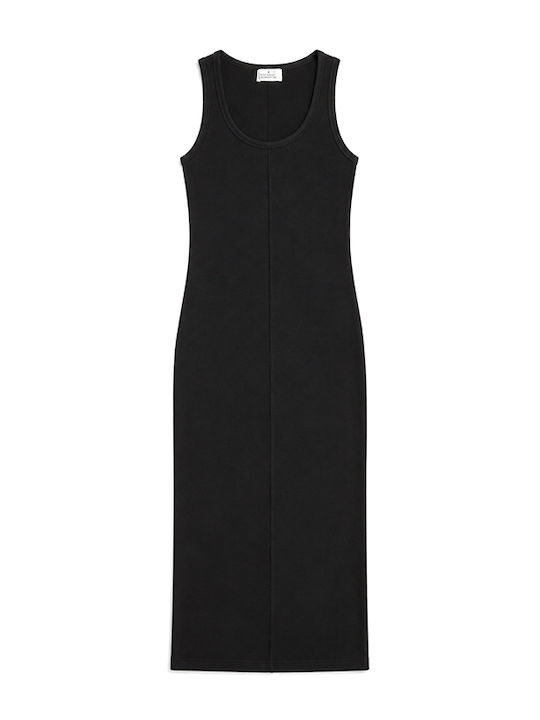 Rochie De Vară Pentru Femei Midi Neagră