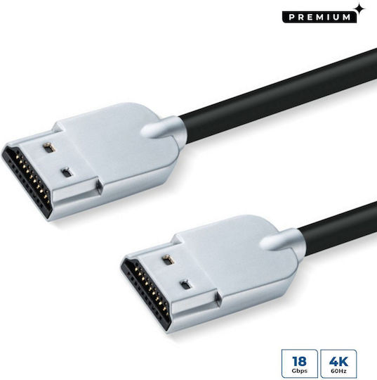 Microconnect Кабел HDMI Мъжки - HDMI Мъжки 1.5м Черен